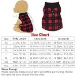 Buffalo Plaid Dog Sweaters with Leash Ring