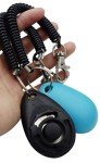 Pet Training Clicker with Wrist Strap – Black & Blue