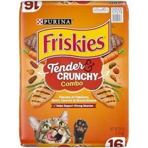 Friskies Tender & Crunch'd Chicken, Beef & Veggies 16 lb
