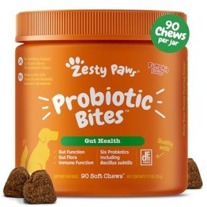 Zesty Paws Probiotics for Dogs - Pumpkin Soft Chews