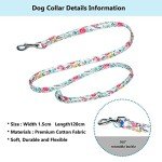 Cute Floral Collar and Leash Set for Dogs