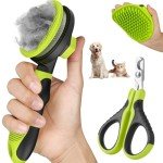 Comotech 4-Piece Pet Grooming Set for Cats and Dogs