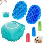 Comotech 3PCS Adjustable Dog Bath Brushes