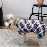 4 Pack Dog Pajamas for Small Pets – Plaid