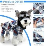 4 Pack Dog Pajamas for Small Pets – Plaid