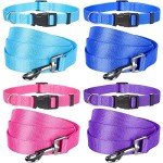 Weewooday 8-Piece Adjustable Dog Collar and Leash Set