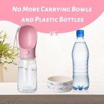 Kalimdor Leak Proof Dog Water Bottle - 19oz Pink