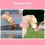 Kalimdor Leak Proof Dog Water Bottle - 19oz Pink