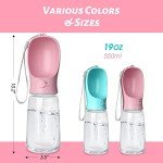 Kalimdor Leak Proof Dog Water Bottle - 19oz Pink