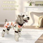 4 Pack Soft Summer Dog Pajamas for Pets
