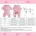 Cozy Pink Dog Pajamas with Heart Print