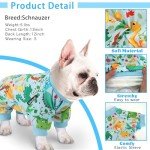 4 Pack Soft Summer Dog Pajamas for Pets