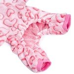 Cozy Pink Dog Pajamas with Heart Print