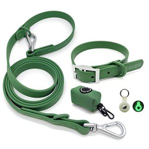 Waterproof Adjustable Dog Collar and Leash Set