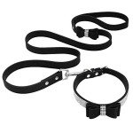 Bling Rhinestone Dog Collar and Leash Set