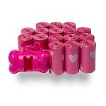 Pink Heart Dog Poop Bags – 240 Count