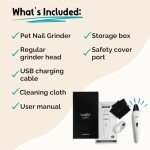 LuckyTail Nail Grinder for Small and Large Dogs