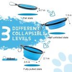 Travel-Friendly Collapsible Dog Bowls, 2-Pack