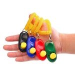 7-Piece Colorful Dog Training Clicker Set