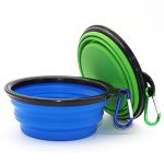 Portable Collapsible Dog Bowls, 2-Pack Set