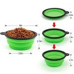 Portable Collapsible Dog Bowls, 2-Pack Set