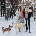 Waterproof Reversible Dog Coat - Plaid Winter Jacket