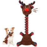 Christmas Squeaky Dog Tug Toy for Small Pets