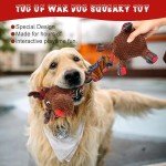 Christmas Squeaky Dog Tug Toy for Small Pets