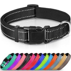 Joytale Reflective Adjustable Soft Dog Collar