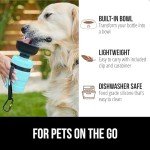 Gorilla Grip Portable Dog Water Bottle and Bowl