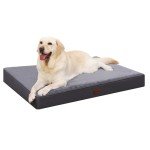 MIHIKK Waterproof Orthopedic Dog Bed, Medium Size