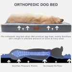 MIHIKK Waterproof Orthopedic Dog Bed, Medium Size