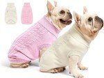Cozy Turtleneck Sweaters for Small Dogs - 2 Pack