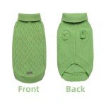 Cozy Green Sweater for Small Dogs