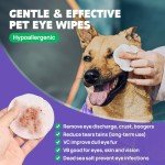 HICC PET Tear Stain Wipes for Dogs & Cats