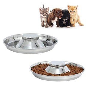 BobbyPet Stainless Steel Pet Feeding Dishes (2 Pack)