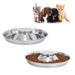 BobbyPet Stainless Steel Pet Feeding Dishes (2 Pack)
