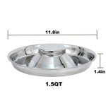 BobbyPet Stainless Steel Pet Feeding Dishes (2 Pack)