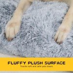 WAYIMPRESS Large Washable Dog Bed Pad, Grey