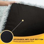 WAYIMPRESS Large Washable Dog Bed Pad, Grey