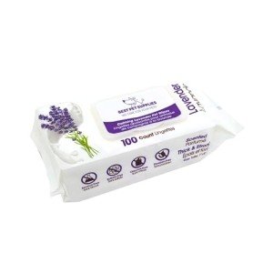 Lavender Pet Grooming Wipes for Dogs & Cats
