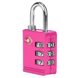 Travelon Pink TSA Travel Luggage Lock