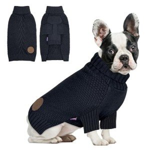Cozy Turtleneck Dog Sweater for Small Dogs