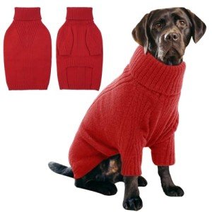 Cozy Red XL Sweater for Large Dogs