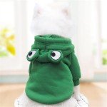 Cute Fleece Dog Hoodie for Winter Wear