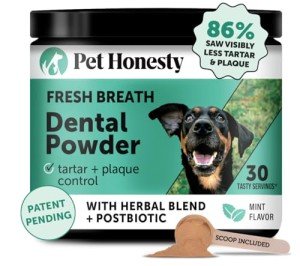 Dog Breath Freshener Dental Powder with Herbal Blend