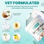 Dog and Cat Ear Cleaner Wipes – 60 Count