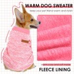 3-Pack Winter Fleece Dog Sweaters for Small Pets