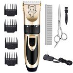 Low Noise Rechargeable Dog Grooming Clippers Set