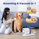 Grooming Kit with Vacuum for Dogs and Cats